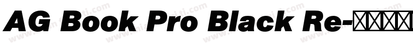 AG Book Pro Black Re字体转换